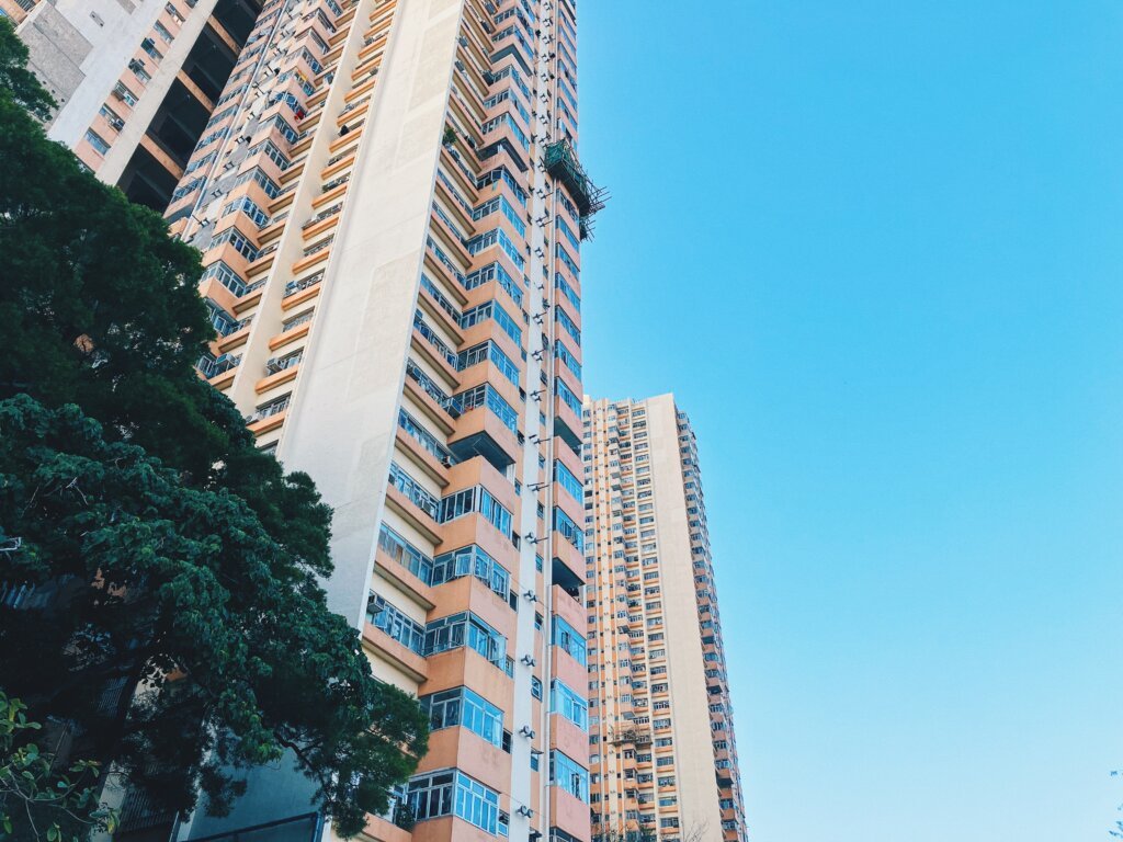 柴灣興民邨近觀。