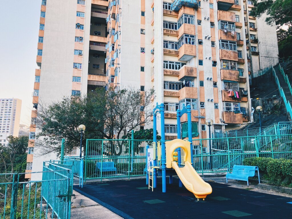 即使屋邨規模很小,但仍設有遊樂場。