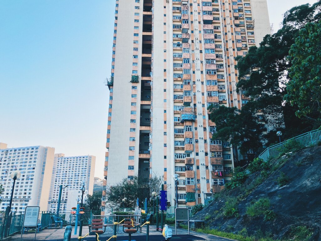 柴灣興民邨錯層式設計。