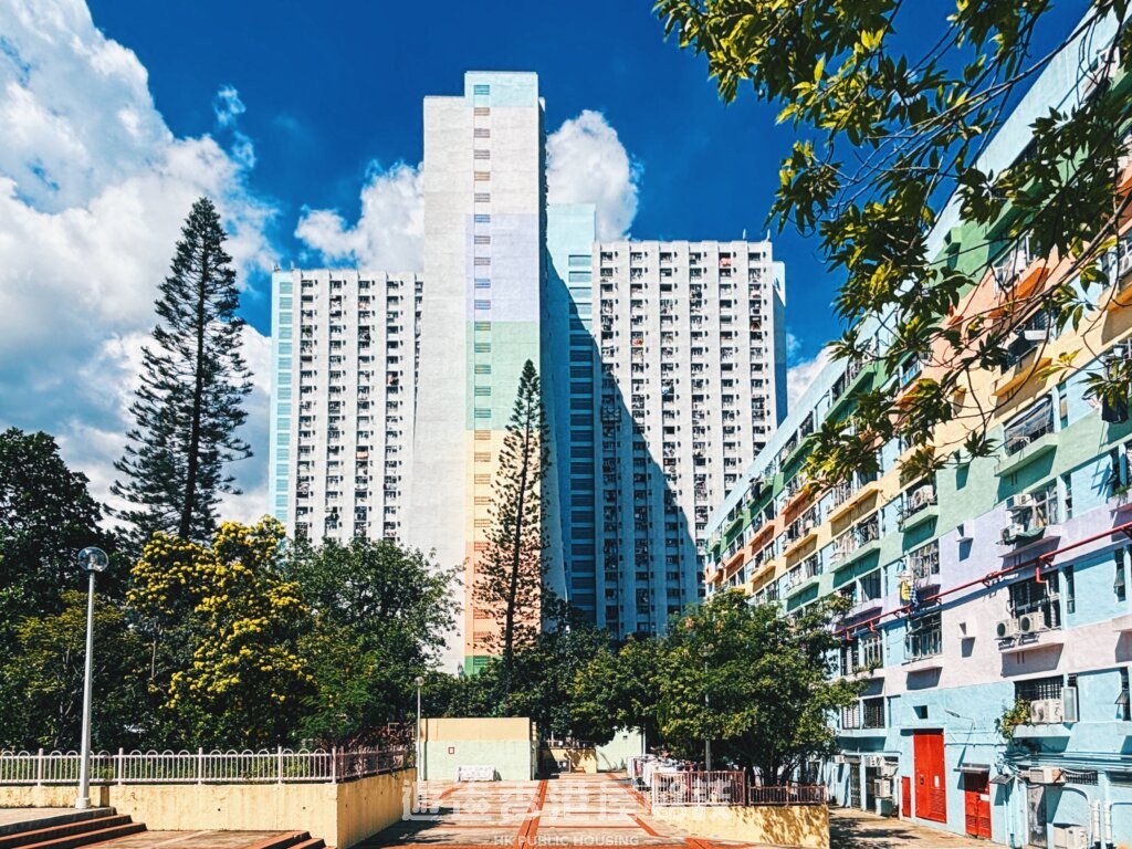 順安邨的招牌大十字型大廈。