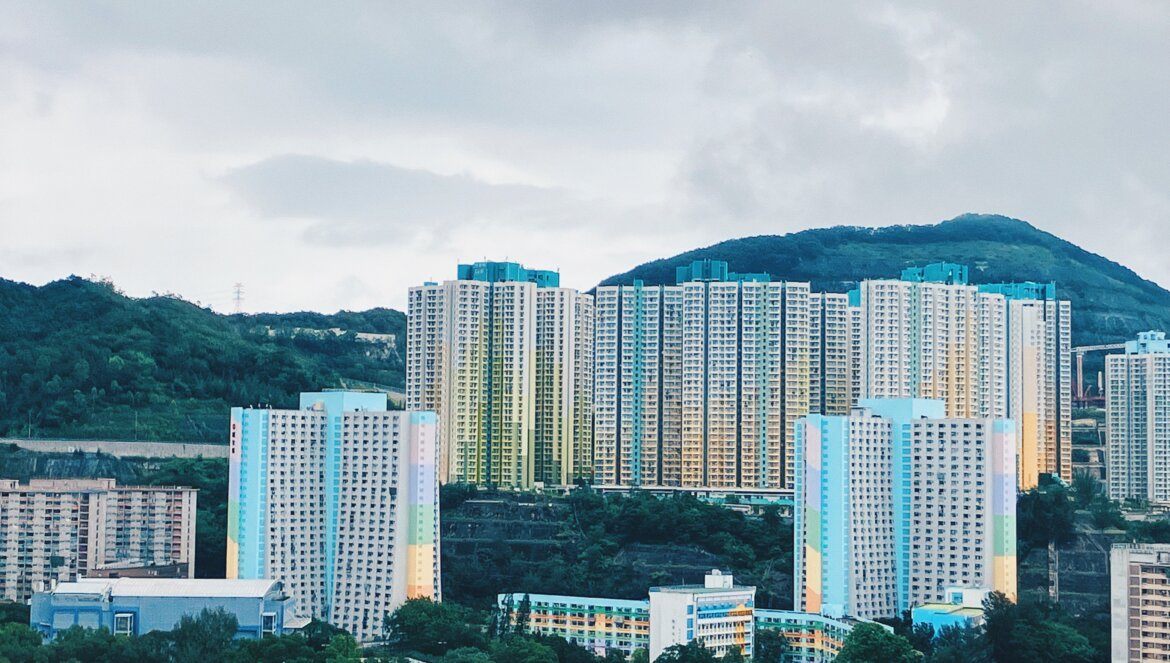 The public housing estates in Kwun Tong District.